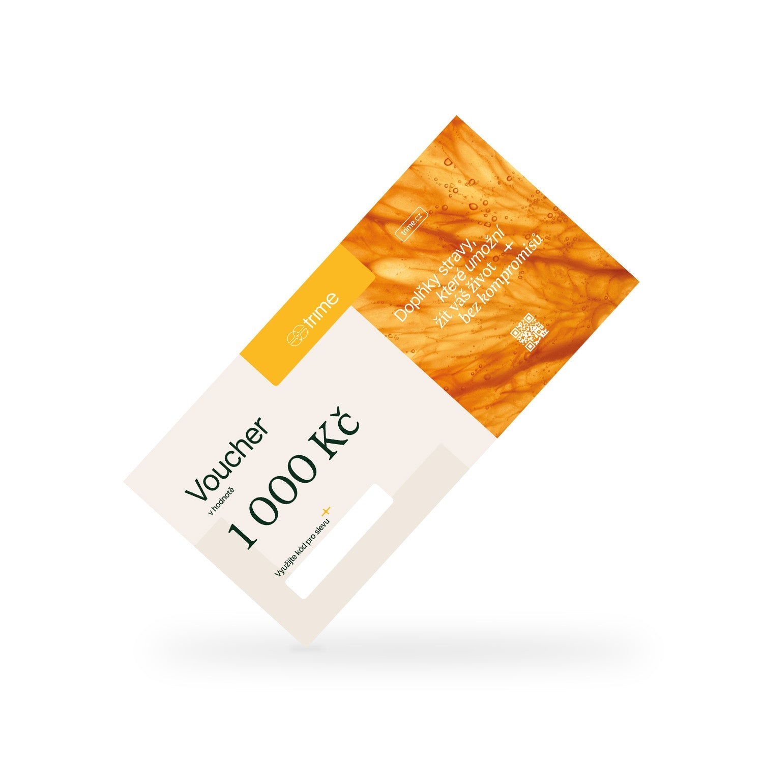Elektronický dárkový voucher s unikátním kódem a platností 1 rok