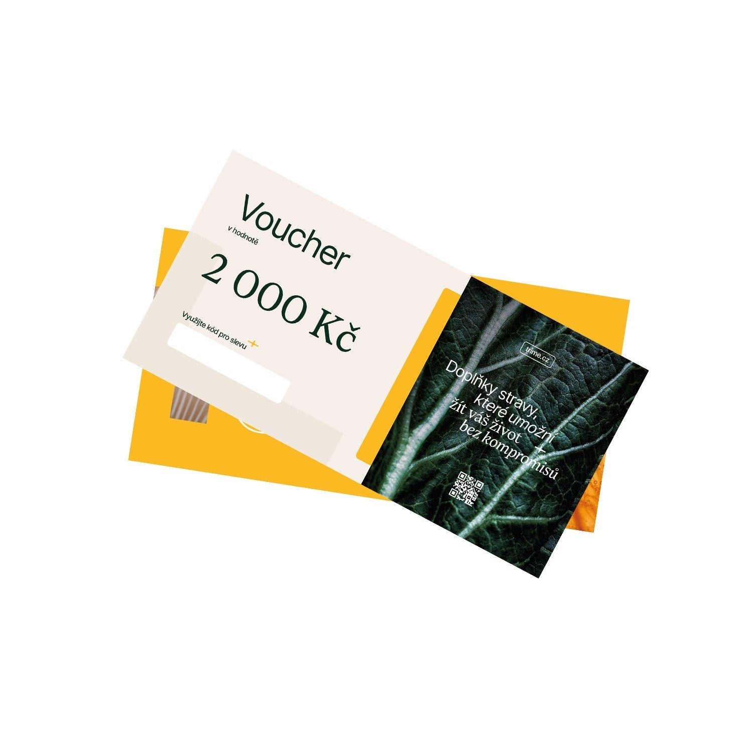 elektronický dárkový voucher k okamžitému použití na produkty s platností 1 rok