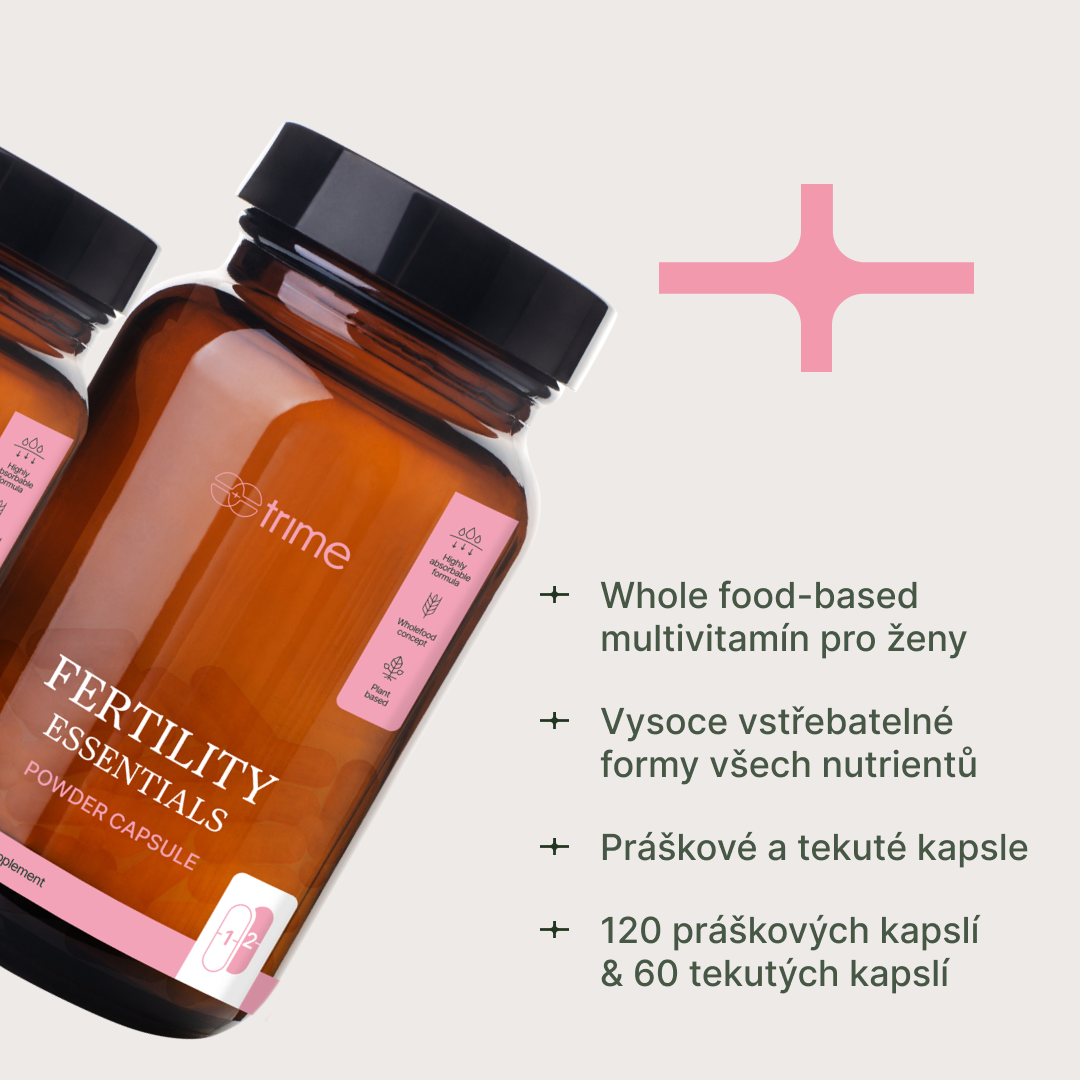 Fertility Essentials multivitamíny pro podporu plodnosti a zdravého vývoje plodu