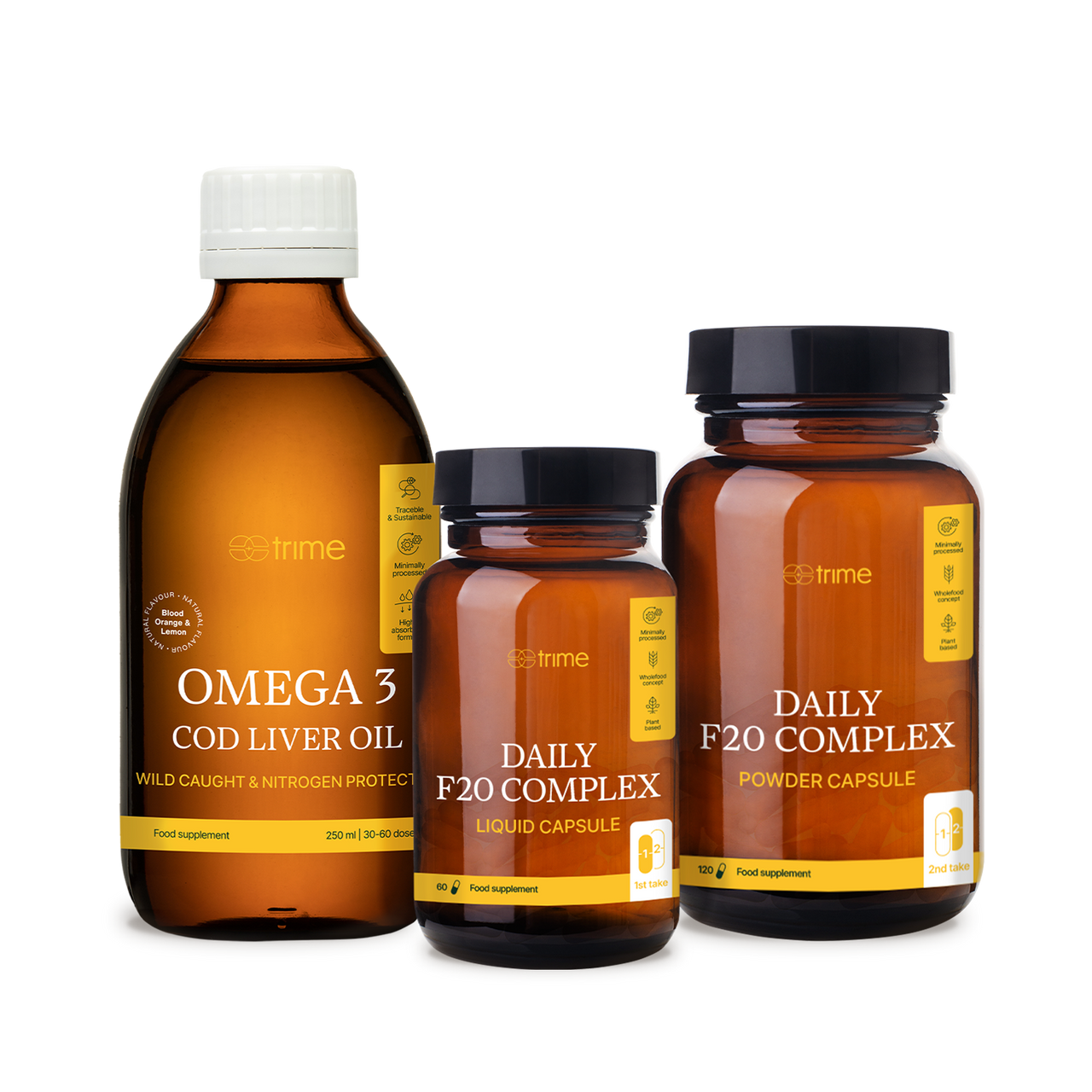 Multivitamin Daily F20 Complex s omega-3 pro 2 měsíční esenciální suplementaci vitamínů a minerálů