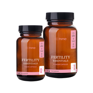 Fertility Essentials multivitamín pro podporu plodnosti a zdravý vývoj plodu s obsahem práškových a tekutých kapslí