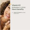 Vitamín K2-MK7 120 µg z fermentované cizrny pro zdraví kostí, zubů a srdce bez GMO a konzervantů