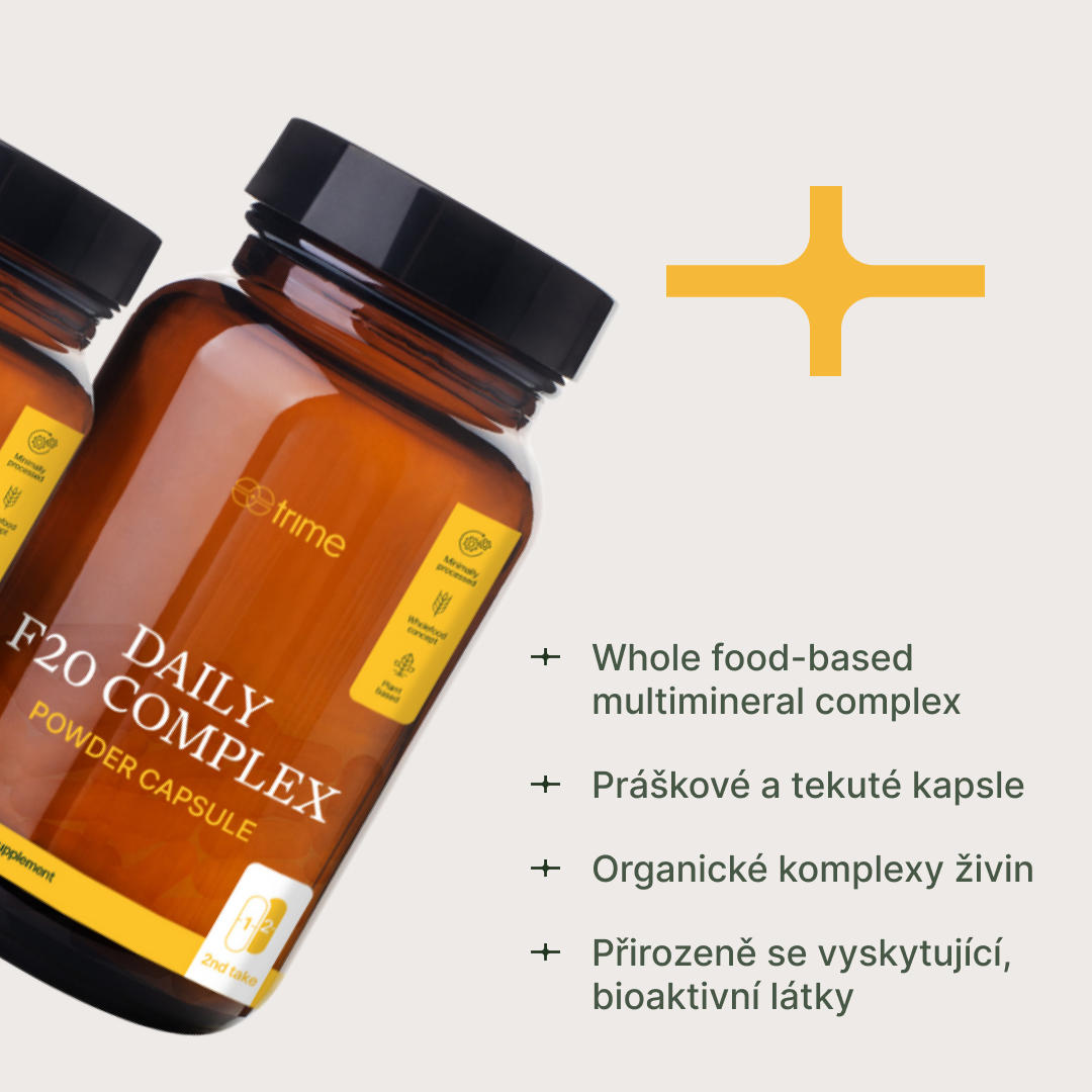 Multivitamin Daily F20 Complex a Omega-3 pro 2 měsíce esenciální suplementace