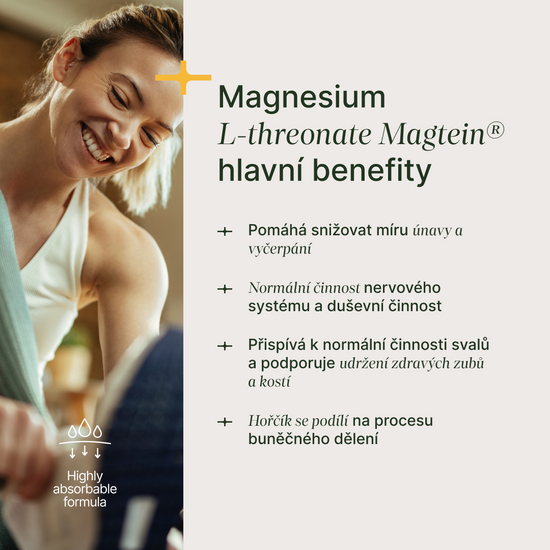 Balení ThreoMag s hořčíkem ve formě L-threonátu pro podporu paměti a učení