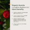 Organická Acerola 100 % mrazem sušený prášek s vysokým obsahem vitamínu C bez přidaných aditiv