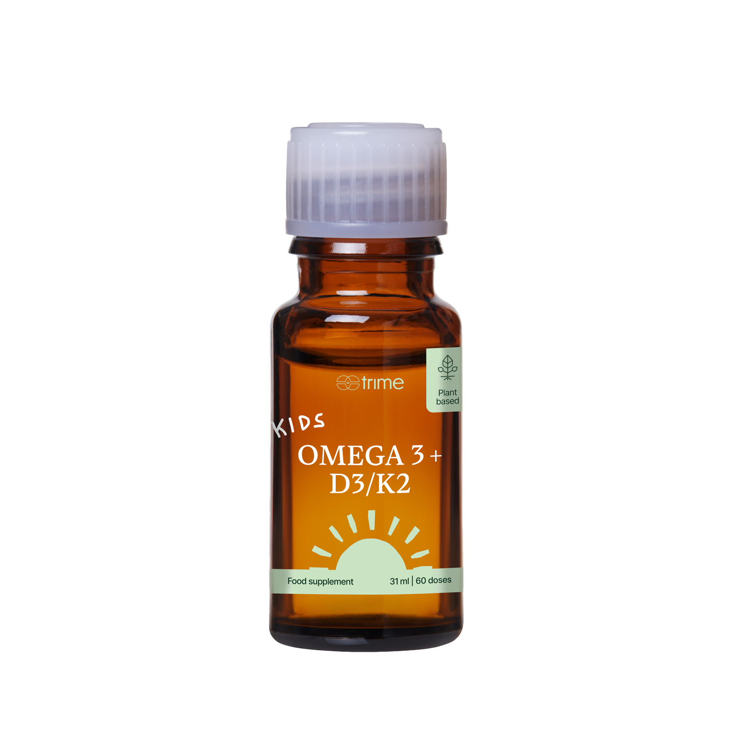 Dětský doplněk s omega-3 DHA EPA, vitamíny D3 a K2, citrusová příchuť, podpora imunity a vývoje.