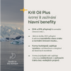 Kapsle Krill Oil+ z antarktického krilu s omega-3, astaxanthinem a cholinem pro zdraví a udržitelnost