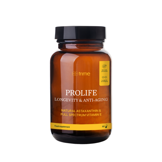 Dvousložková antioxidační směs s plnospektrálním vitamínem E a bio Astaxanthinem pro ochranu buněk a anti-aging