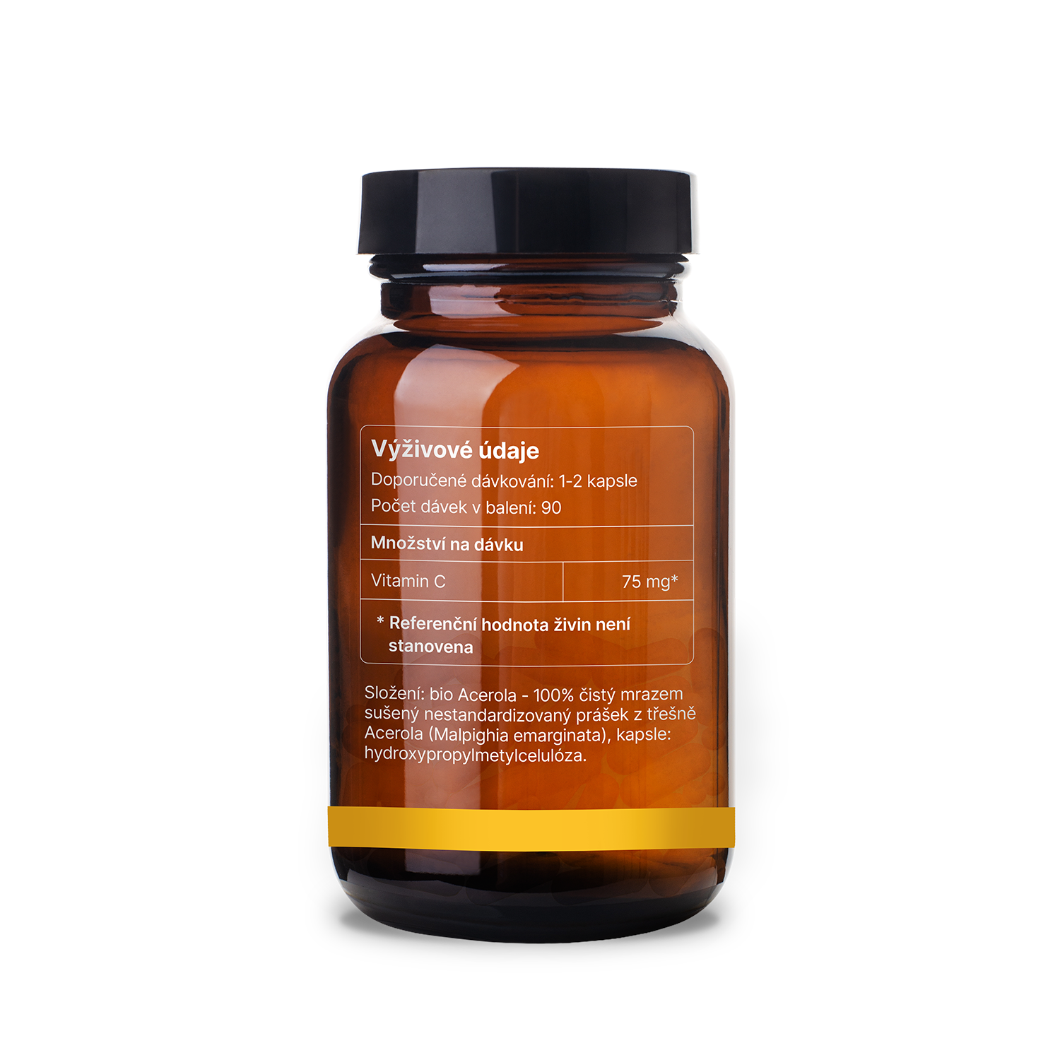 Organická acerola 100 % mrazem sušený prášek s vysokým obsahem vitamínu C, bez přidaných aditiv, BIO certifikace.