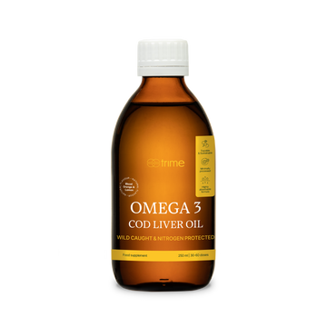 Prémiový olej z tresčích jater s omega-3, polyfenoly a citrusovou příchutí pro zdraví mozku, srdce a zraku