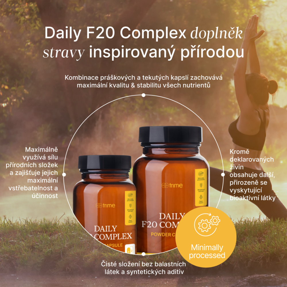 Balíček Multivitamin Daily F20 Complex a Omega-3 Cod Liver Oil pro 2 měsíce doplnění vitamínů a minerálů
