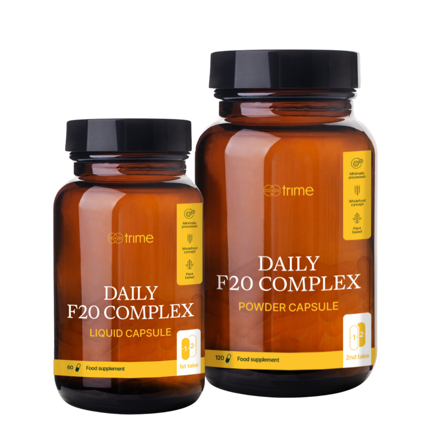 Daily F20 Complex přírodní multivitamin s vitamíny B, zinkem, jodem z mořských řas a vitamíny K2 a D3 z rostlinných zdrojů