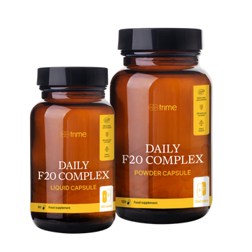 Daily F20 Complex přírodní multivitamin s vitamíny B, zinkem, jodem z mořských řas a vitamíny K2 a D3 z rostlinných zdrojů