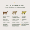 Mrazem sušená hovězí játra z volně se pasoucího skotu v kapslích s vitaminy A, B12, železem a zinkem.